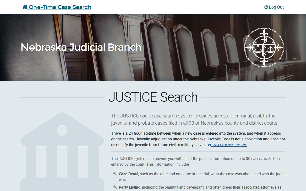 Gage County court docket JUSTICE case search